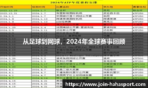 从足球到网球，2024年全球赛事回顾